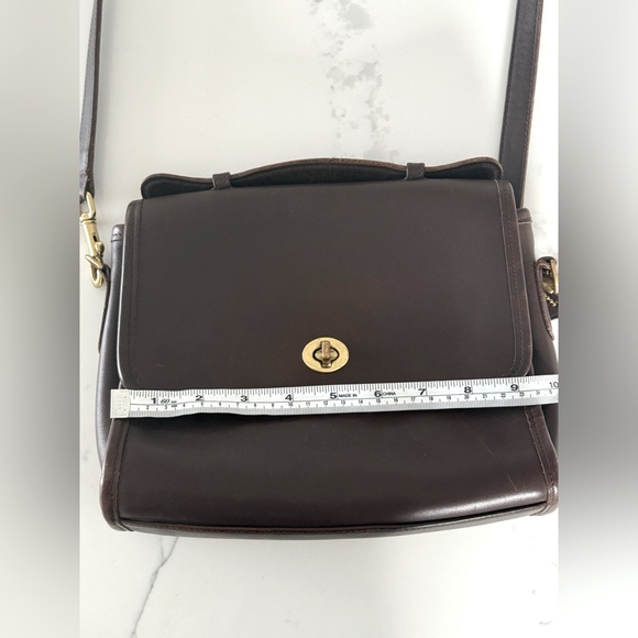 Coach vintage shoulder bag in mahogany 9870 - Picture 7 of 14